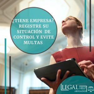 Registro situación de control grupo empresarial