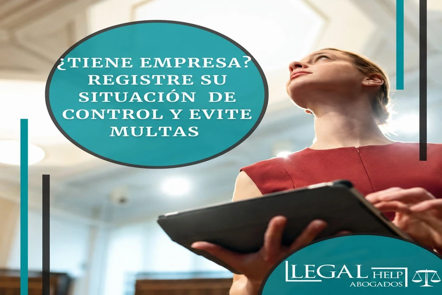 Registre su situación de control o grupo empresarial