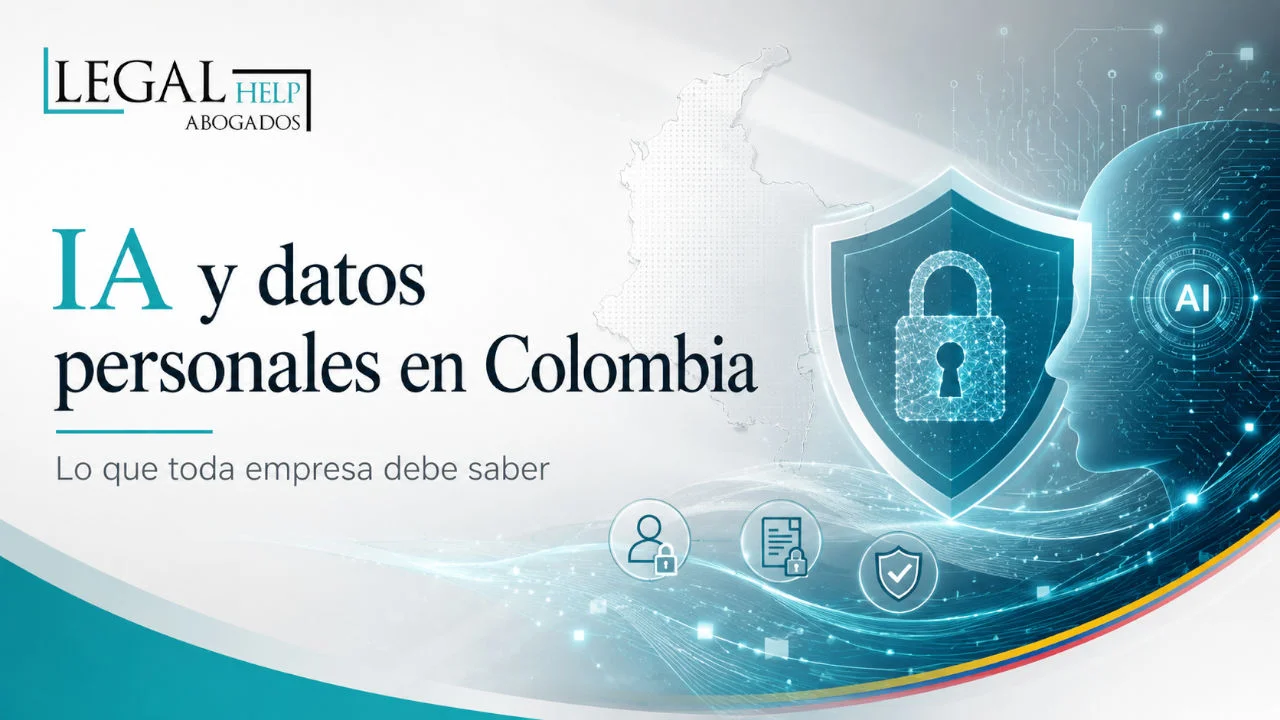 Infografía sobre la protección de datos personales en el uso de inteligencia artificial según la Ley 1581