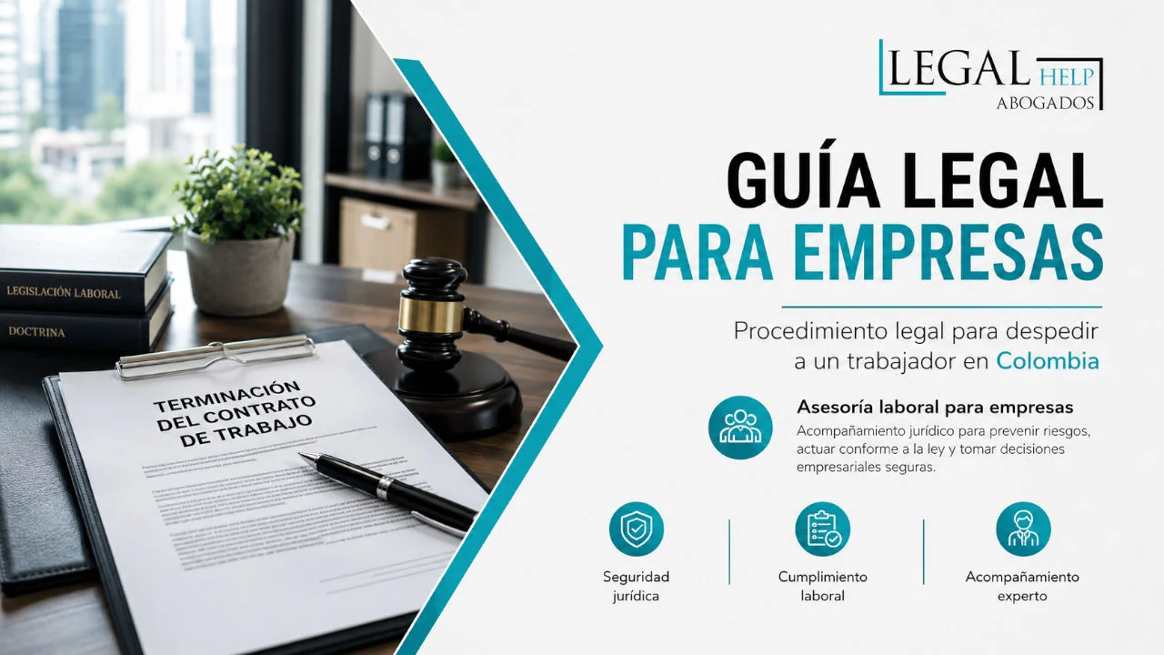 Asesoría laboral sobre procedimiento legal para despedir a un trabajador en Colombia
